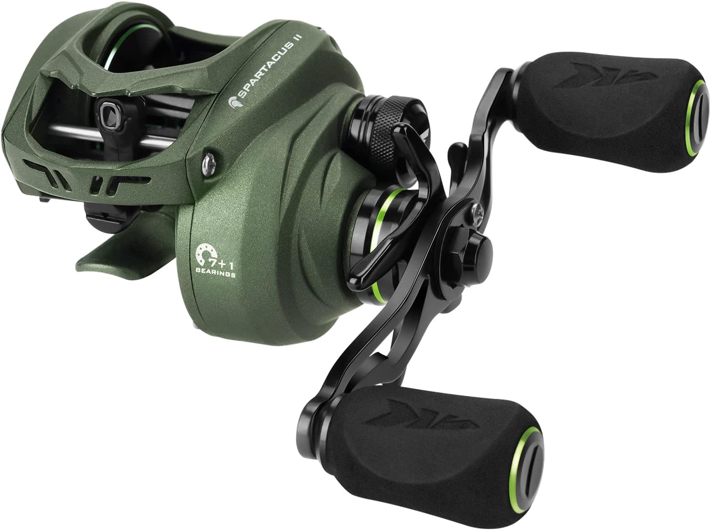 KastKing Spartacus II Baitcasting Fishing Reel, 6oz Ultralight Baitcaster Reel, Super Smooth with 17.6 LB Carbon Fiber Drag, 7.2:1 Gear Ratio, 39mm Palm Perfect Lower Profile Design