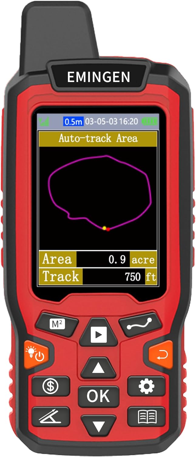 ZL180 Handheld GPS for Surveying, High Precision Rugged Land Surveying Equipment for Ranches, Garden, Farmland and Parking Area Distance Measurement